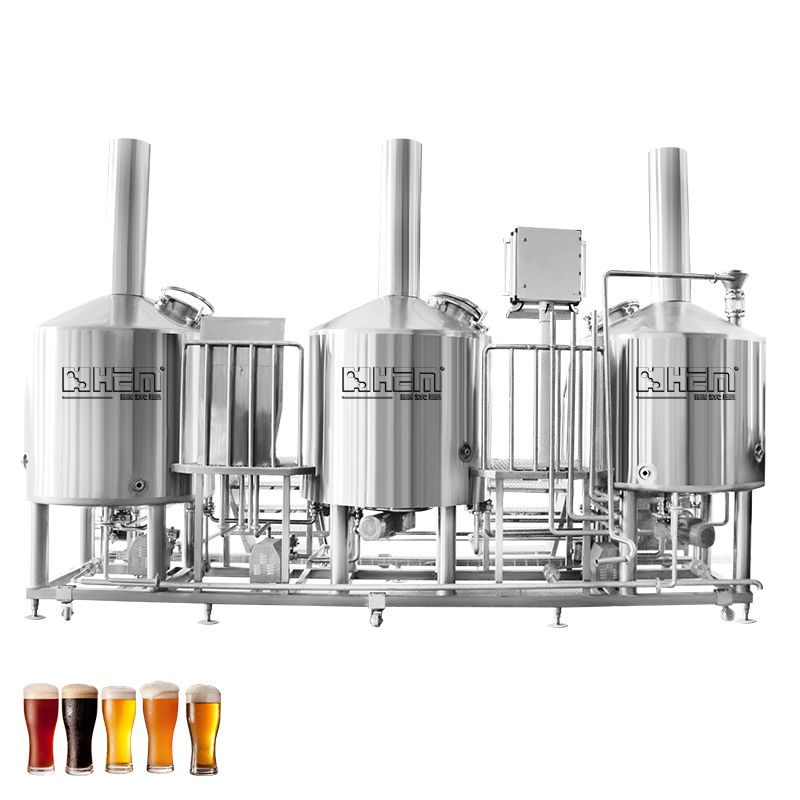 1000L 3 Vessel Beer Brewing Equipment